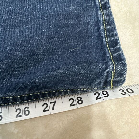 Fiorucci Vintage Women's Straight Leg Denim Jeans Size 3 Angel Patch Medium Wash - Picture 12 of 13